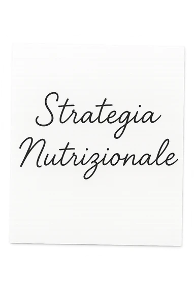 foglio con scritto "Strategia Nutrizionale" sticker