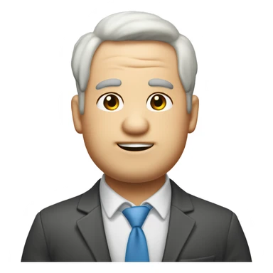 creame un emoji de un varon de 25 años casi gordito de piel blanca y con cabello rulo un poco ge  sticker