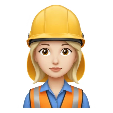 woman wearing safety helmets sticker
