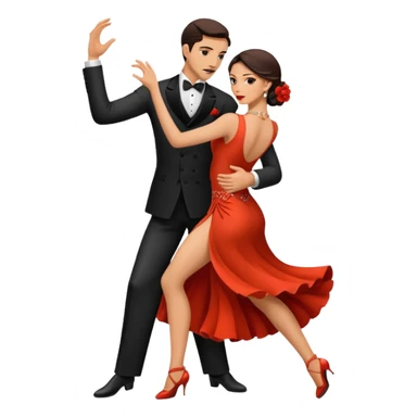 Pareja bailando tango sticker