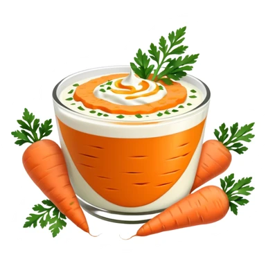 Traditional Turkish carrot yogurt mezze sticker