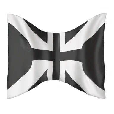 Georgian flag blackand white sticker