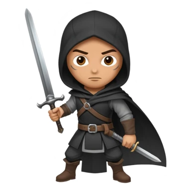 assasin with sword sticker