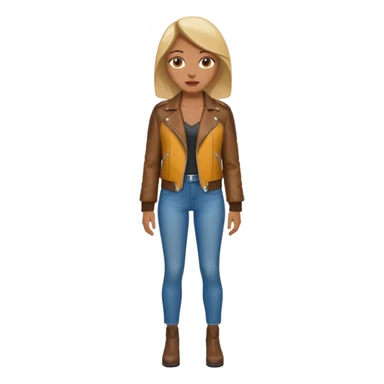 Women in leather jocket, full body, different color leather jocket, close up sticker