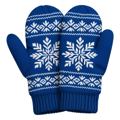 norwegian knit mittens selbu blue sticker