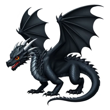 Dragon negro sticker