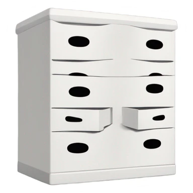 big white sandpaper storage organizer slots front view sticker