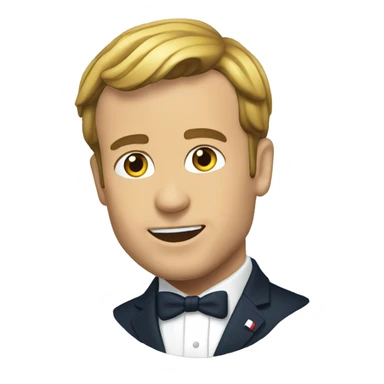 Macron qui nage sticker