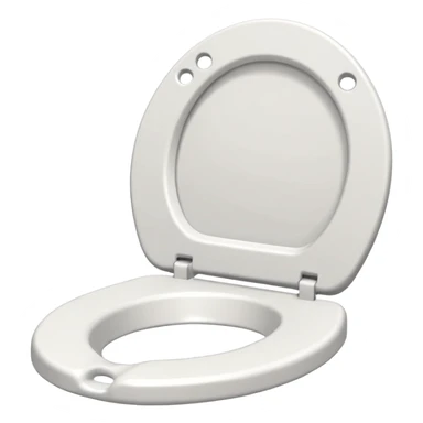 Paper toilet seat with a hole it sticker