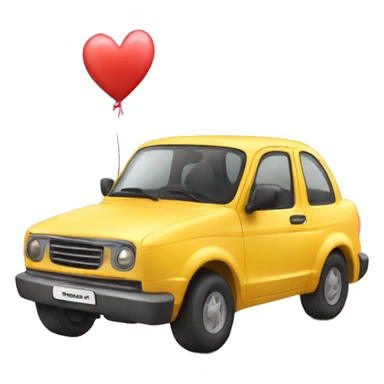 Valentin voiture  sticker