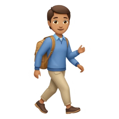 person strolling at a slow pace sticker