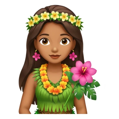 Hawaiian Hula Girl sticker