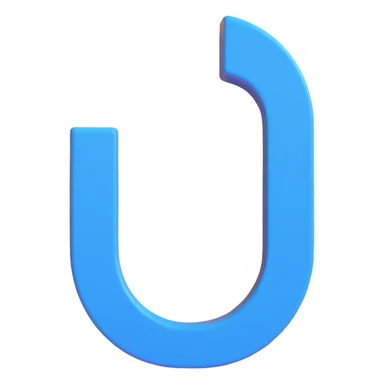 blue horseshoe magnet sticker