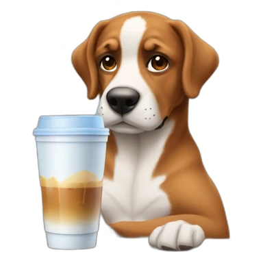 Gay Muscles / iced coffee / / dog  sticker