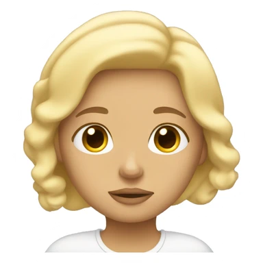 blonde girl sleepin in bed  sticker