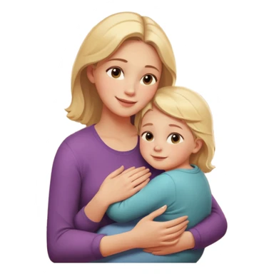 A loving mother holding her young child in her arms, warm natural light coming through a window, soft smile, emotional connection, candid moment, realistic photography, shallow depth of field, high resolution, warm tones
 sticker