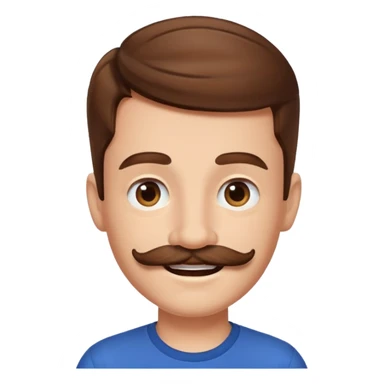 mustache Young boy,Big mustache. sticker