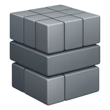 stack of squares (4) going away from the camera sticker