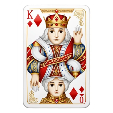 white king of diamonds emoji sticker