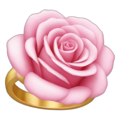 Bague rose sticker