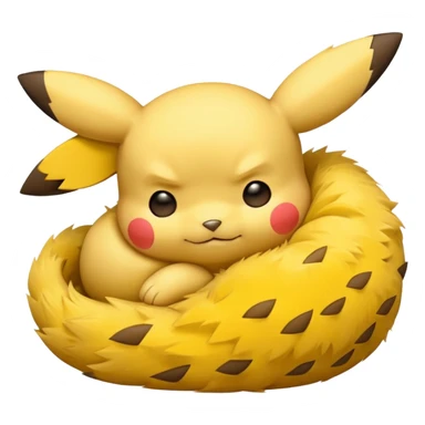 Pikachu dormido sticker
