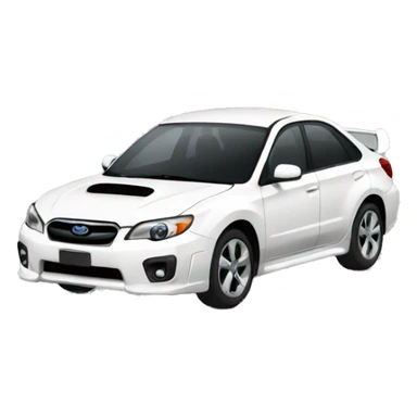 White Subaru sticker