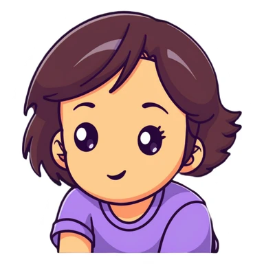 girl rolling eyes sticker