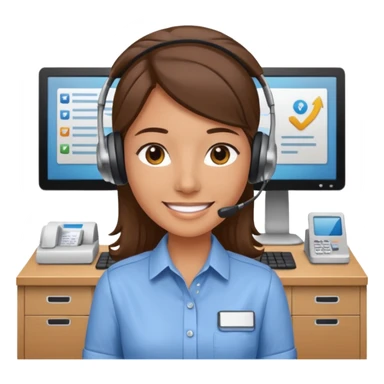 receptionist sticker