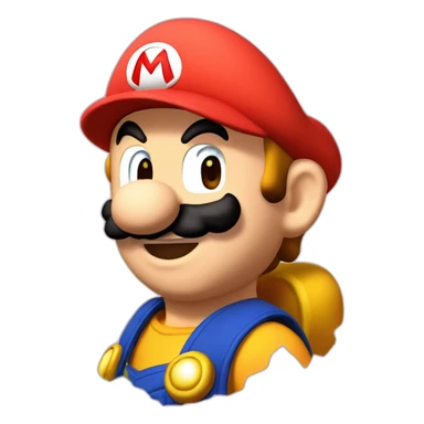 Mario hit peach sticker