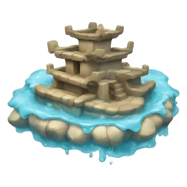 fuente de agua  sticker