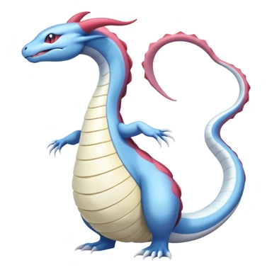 Milotic-Seviper-Dragonair-Dratini-hybrid, full body, two legs, two hands sticker