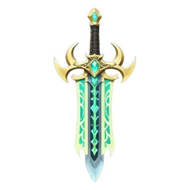 magical greatsword with a eldricth powers in it sticker