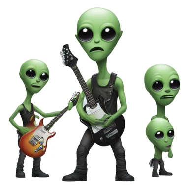 Alien rockband sticker