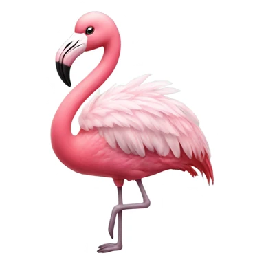 Flamingo wearing a tutu sticker