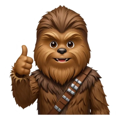 a wookiee giving thumbs up sticker