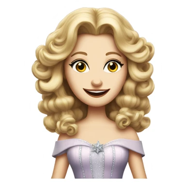Glinda from wicked on broadway sticker