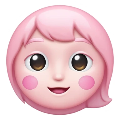 Pastel pink sing say "wow" sticker