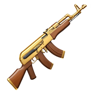 gold-plated AK47 sticker