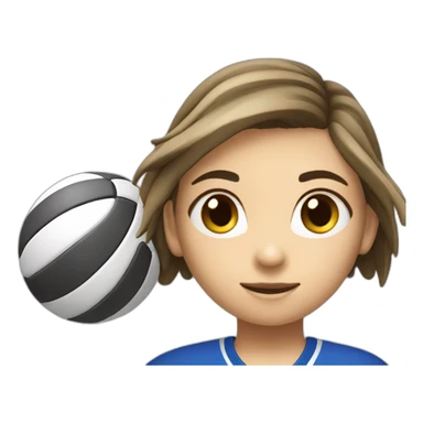 voleibol-girl-with-number-1 sticker