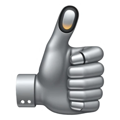 thumbs up but grey no thts bad i want like the android one but color is grey sticker