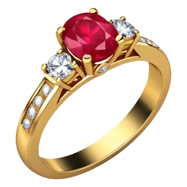 glitter rubi diamond married ring sticker