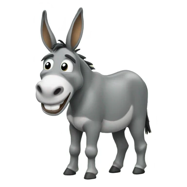 Donkey Smill And Mouth In Grass sticker