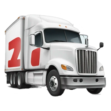 Semi truck with “PGS” letters on the side sticker