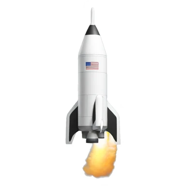 rocket with nasa sign sticker