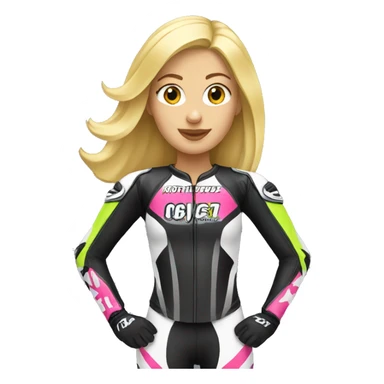 Blonde motocross women sticker