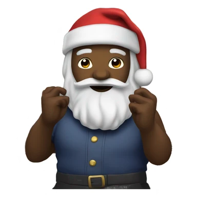 Santa in a night club sticker