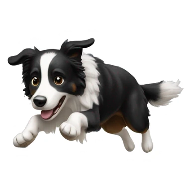 Anvil with border collie jumping over sticker