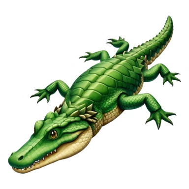 Dead alligator that flipped over on its back sticker