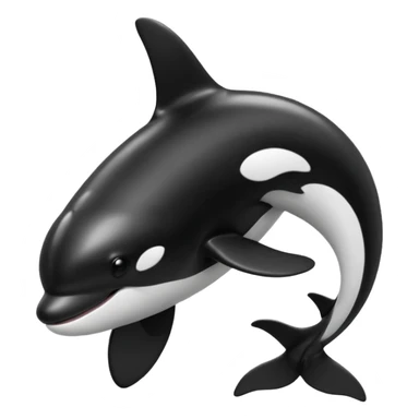 Orca without the eyes sticker