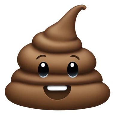 Poop wearing a hat  sticker